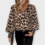 Dámská halenka s leopardím vzorem