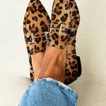 Dámské mokasíny v elegantním stylu s leopardím vzorem