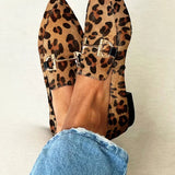 Dámské mokasíny v elegantním stylu s leopardím vzorem