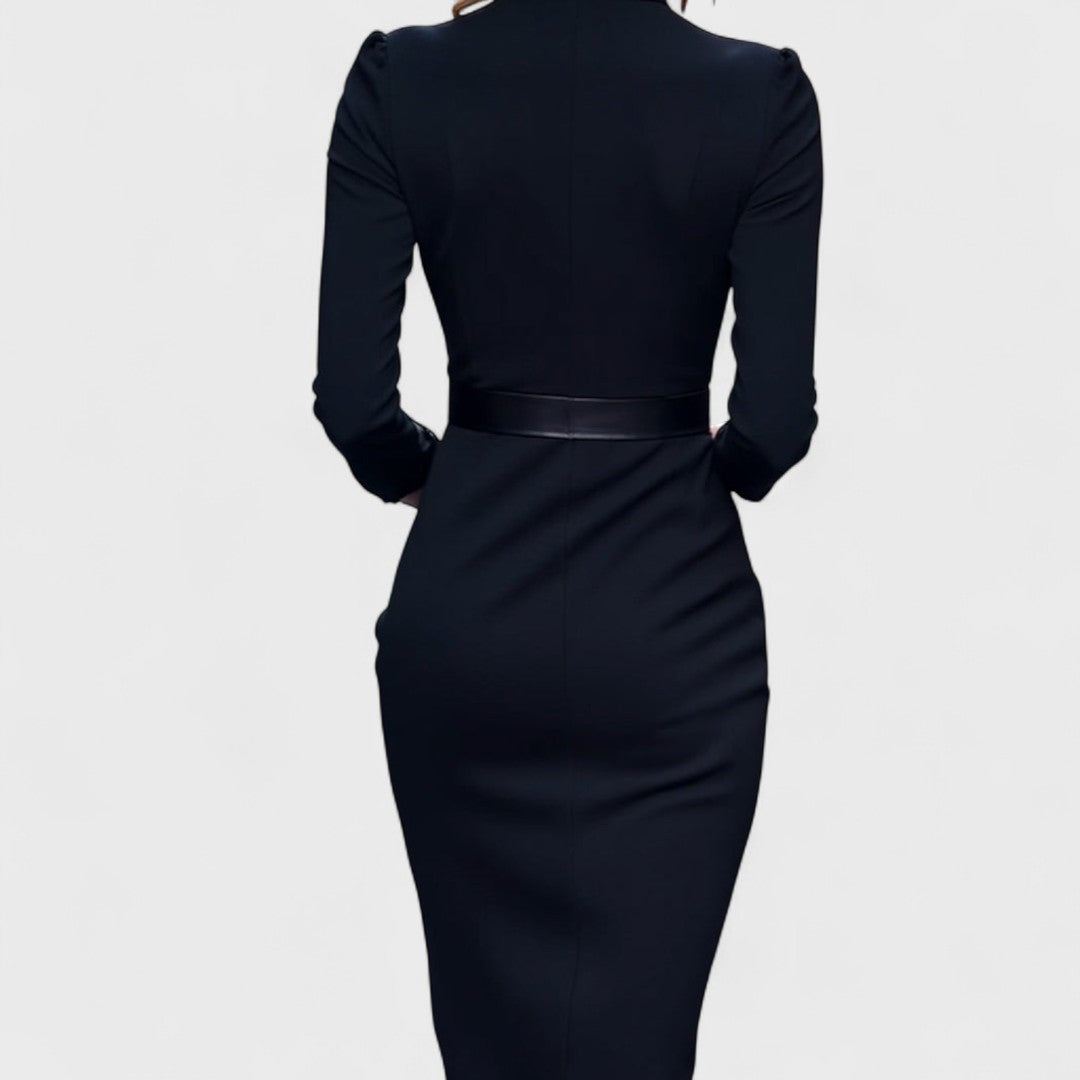 Dámské midi šaty v elegantním stylu