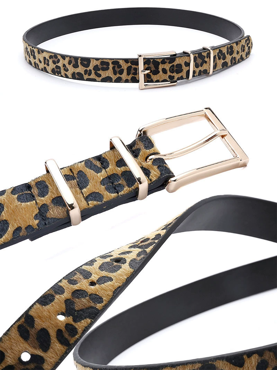 Dámský pásek s leopardím vzorem