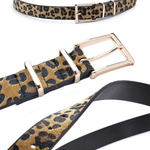 Dámský pásek s leopardím vzorem
