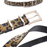Dámský pásek s leopardím vzorem
