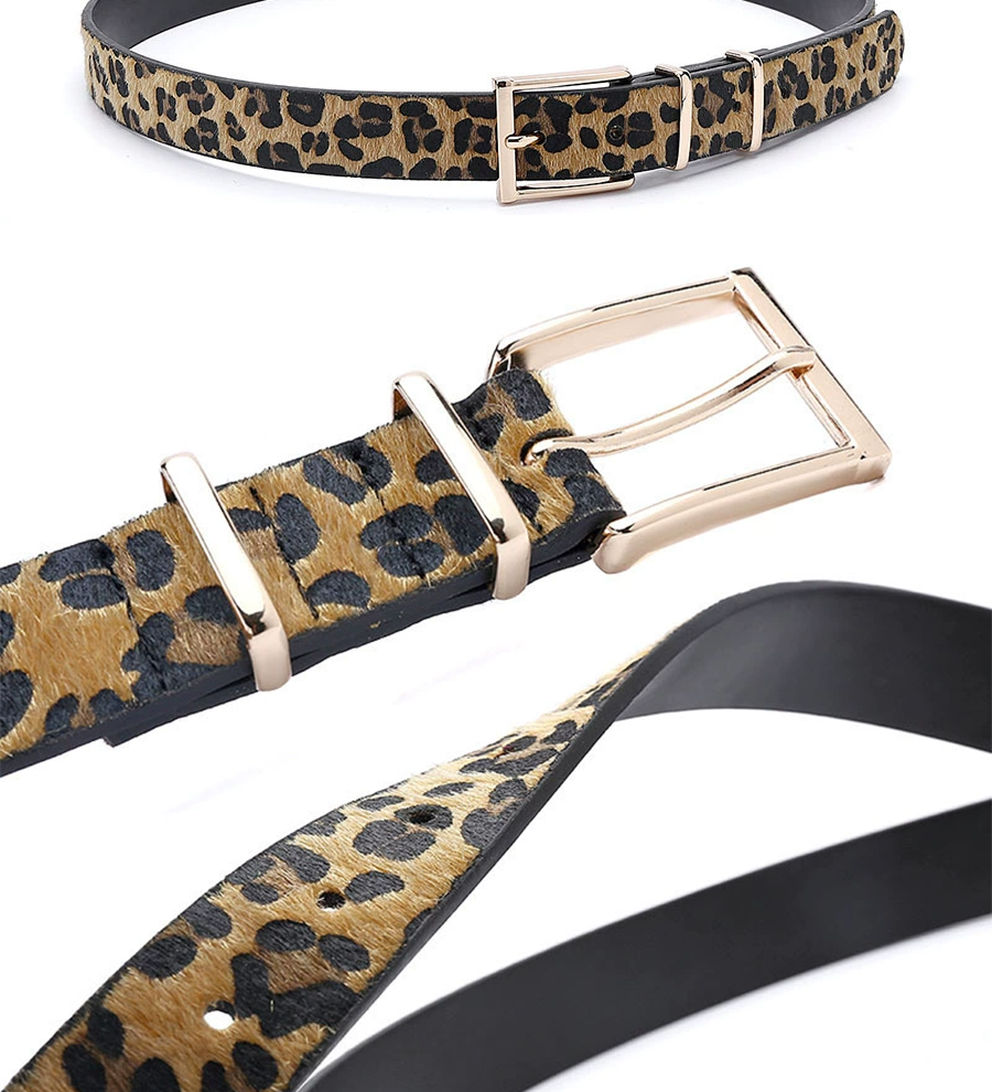 Dámský pásek s leopardím vzorem