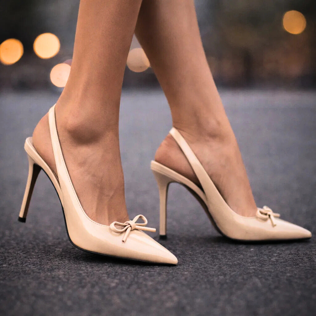 Dámské boty v elegantním stylu, na podpatku