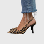Dámské sandály s leopardím vzorem