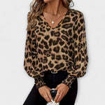 Dámská halenka s leopardím vzorem