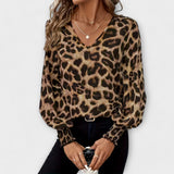Dámská halenka s leopardím vzorem