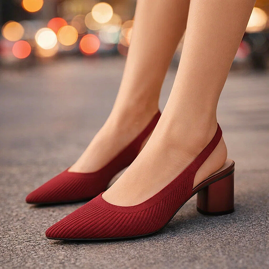 Dámské boty v elegantním stylu, na podpatku