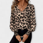 Dámská halenka s leopardím vzorem