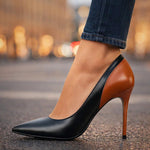 Dámské kozačky v elegantním stylu, na podpatku