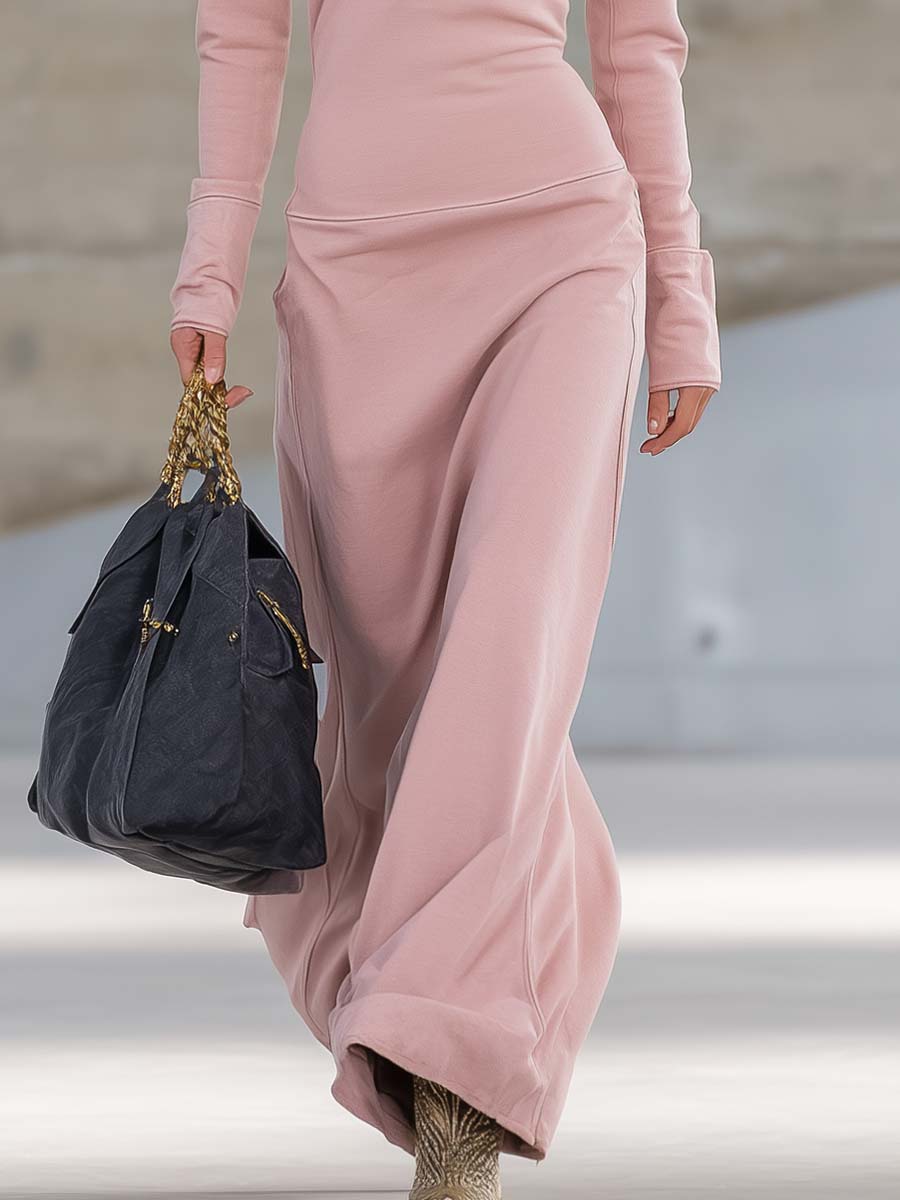 Dámské maxi šaty v retro a elegantním stylu