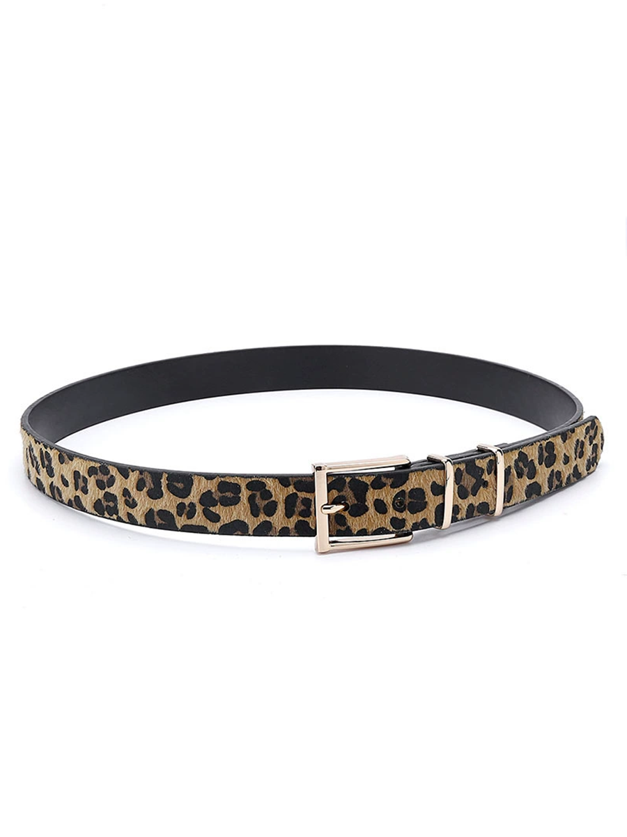 Dámský pásek s leopardím vzorem