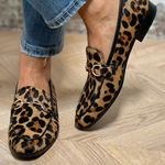 Dámské mokasíny s leopardím vzorem
