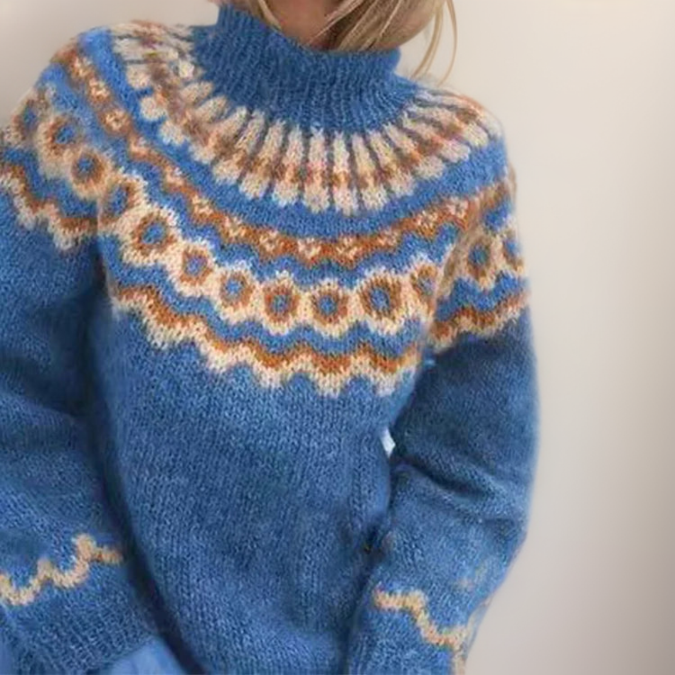 Dámský svetr ve vintage stylu