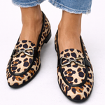 Dámské mokasíny s leopardím vzorem