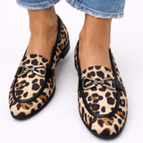 Dámské mokasíny s leopardím vzorem