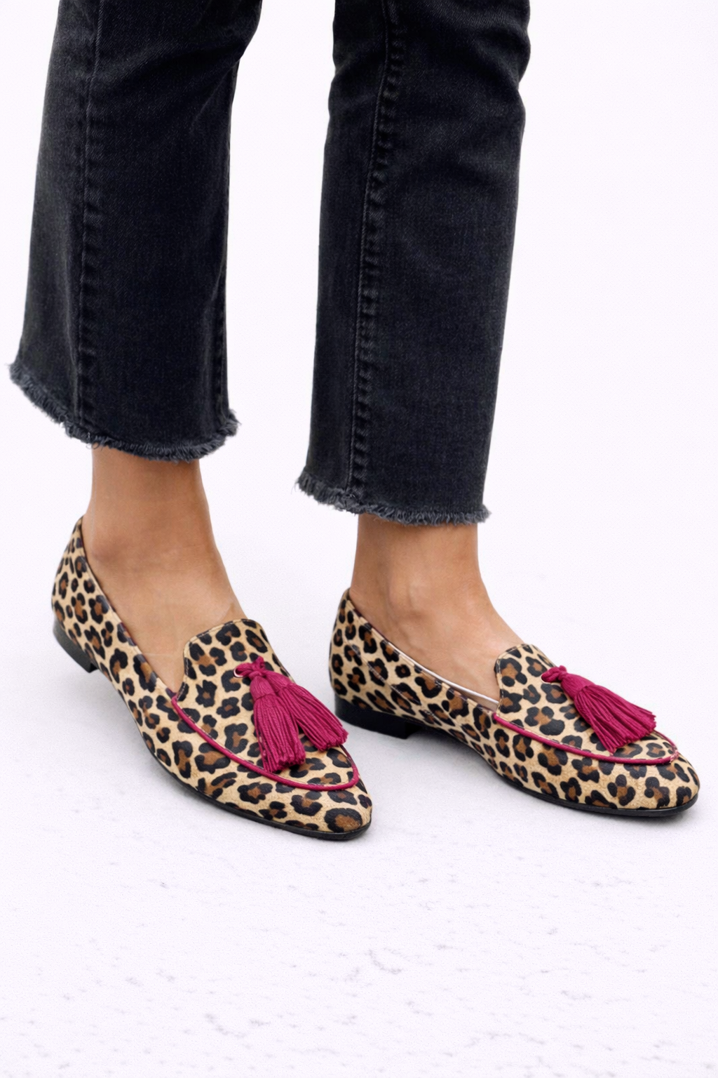 Dámské mokasíny s leopardím vzorem