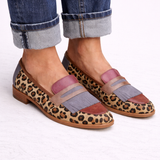 Dámské mokasíny v elegantním stylu s leopardím vzorem