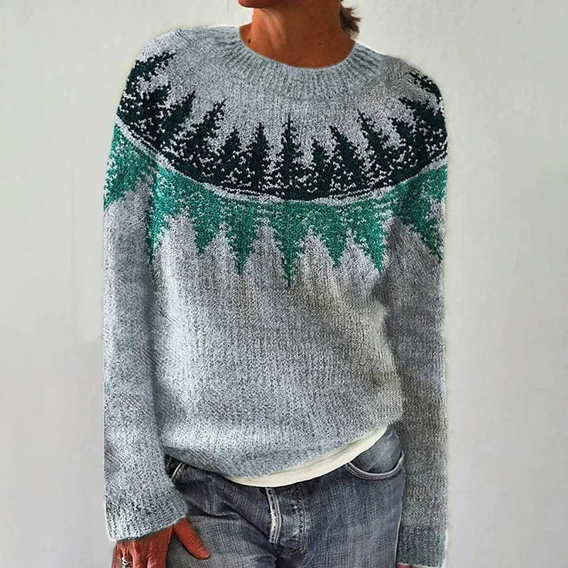 Dámský svetr ve vintage stylu