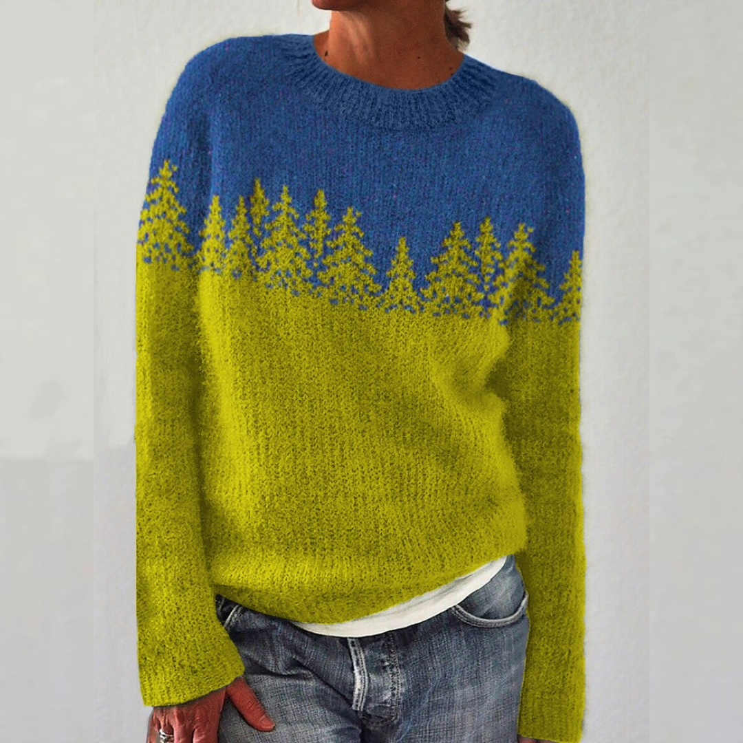 Dámský svetr ve vintage stylu