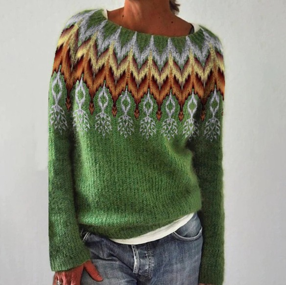 Dámský svetr ve vintage stylu