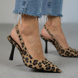 Dámské sandály s leopardím vzorem