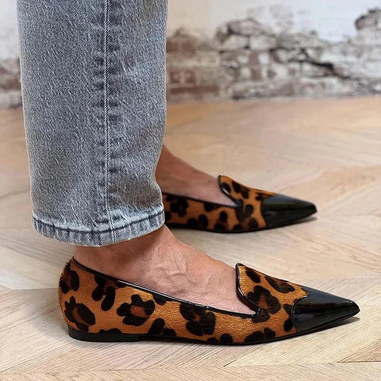 Dámské mokasíny s leopardím vzorem