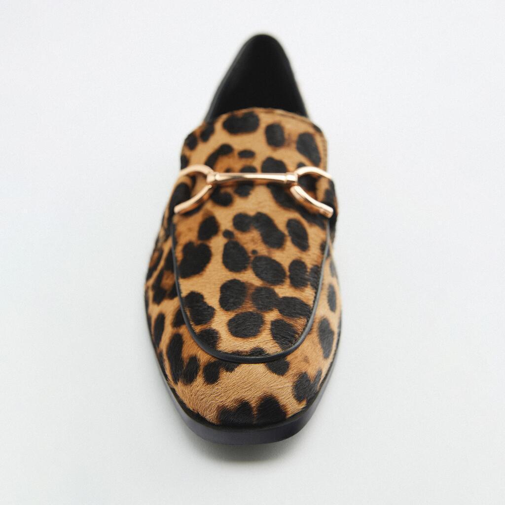 Dámské mokasíny s leopardím vzorem