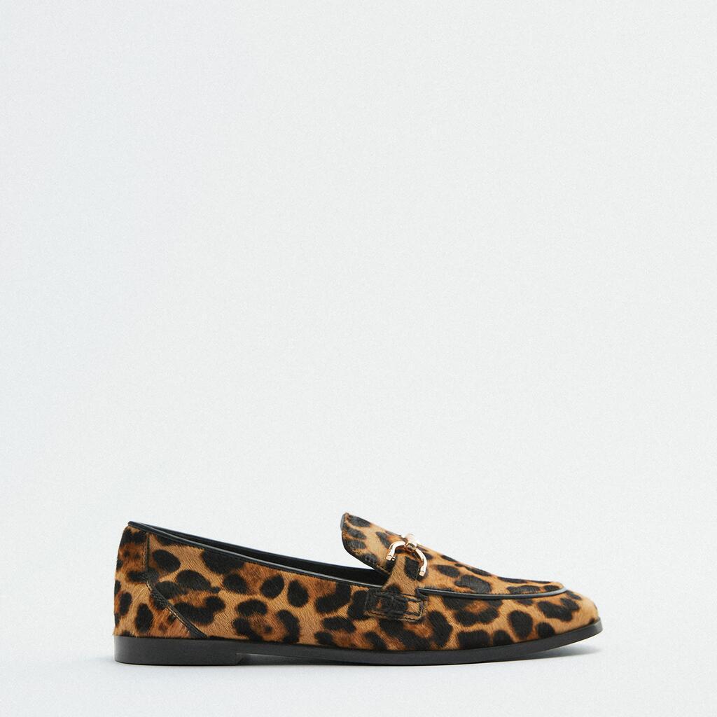 Dámské mokasíny s leopardím vzorem