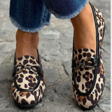 Dámské mokasíny s leopardím vzorem