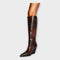 Dámské kozačky v elegantním stylu, na podpatku