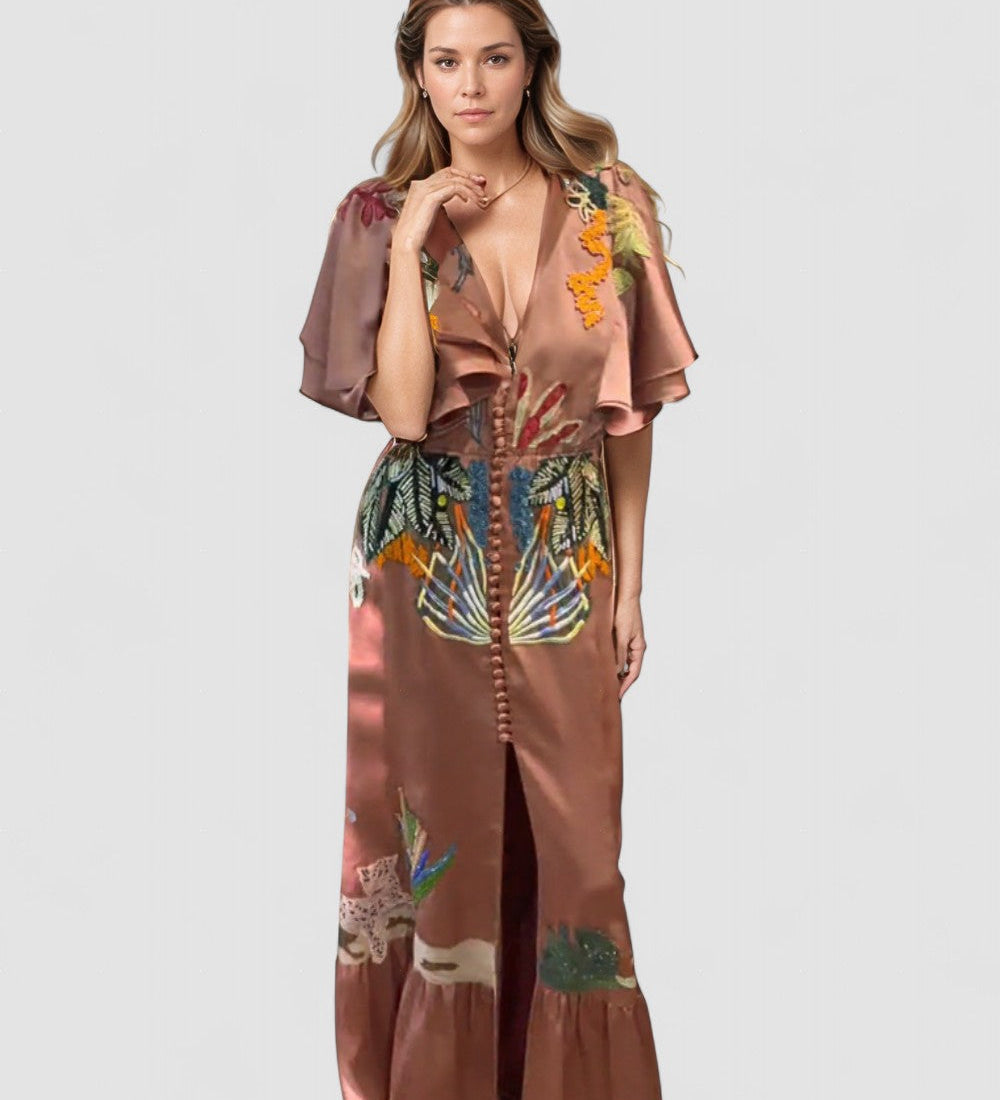 Dámské maxi šaty v boho stylu