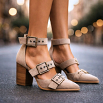Dámské kozačky v elegantním stylu, na podpatku
