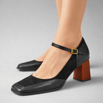 Dámské kozačky v elegantním stylu, na podpatku