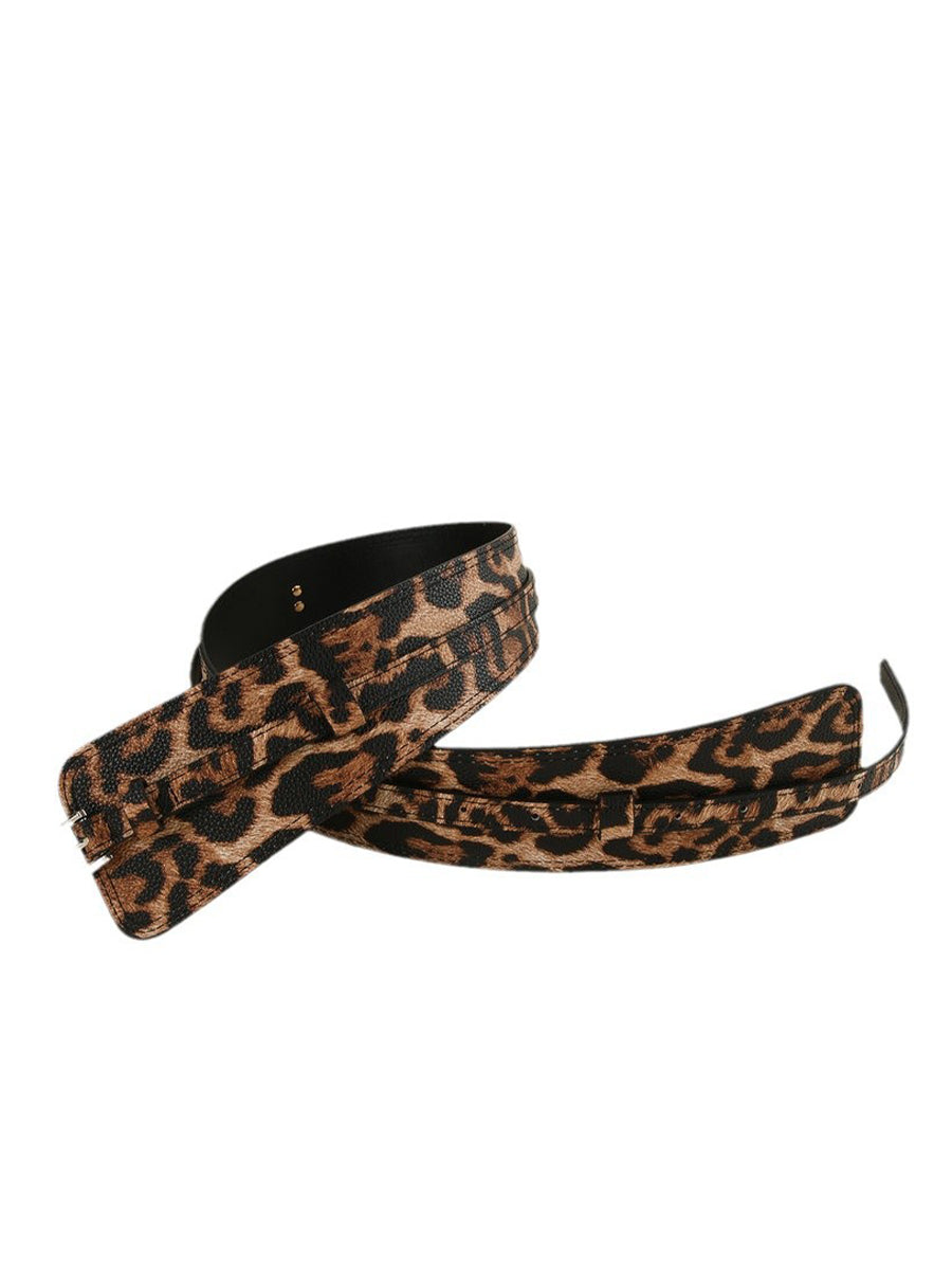 Dámský pásek s leopardím vzorem