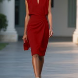 Dámské midi šaty v elegantním stylu