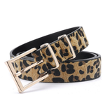 Dámský pásek s leopardím vzorem