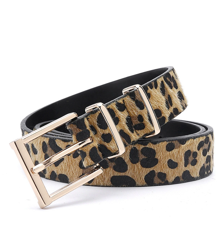 Dámský pásek s leopardím vzorem