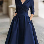 Dámské midi šaty v elegantním stylu