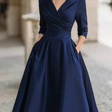Dámské midi šaty v elegantním stylu