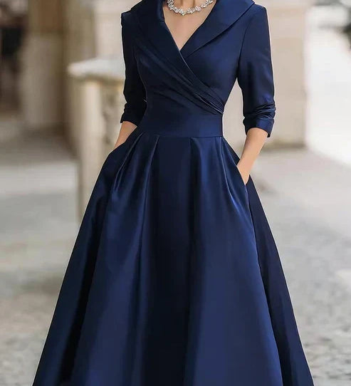 Dámské midi šaty v elegantním stylu