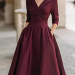 Dámské midi šaty v elegantním stylu