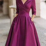 Dámské midi šaty v elegantním stylu