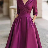 Dámské midi šaty v elegantním stylu