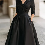 Dámské midi šaty v elegantním stylu