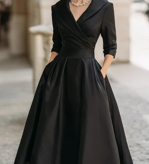 Dámské midi šaty v elegantním stylu