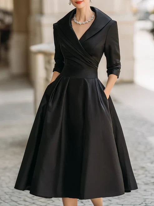 Dámské midi šaty v elegantním stylu