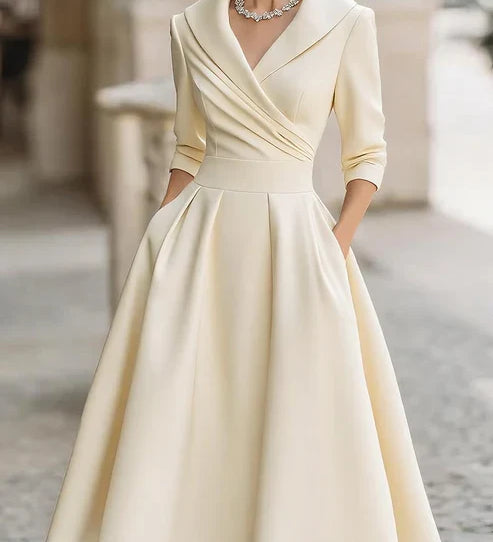 Dámské midi šaty v elegantním stylu