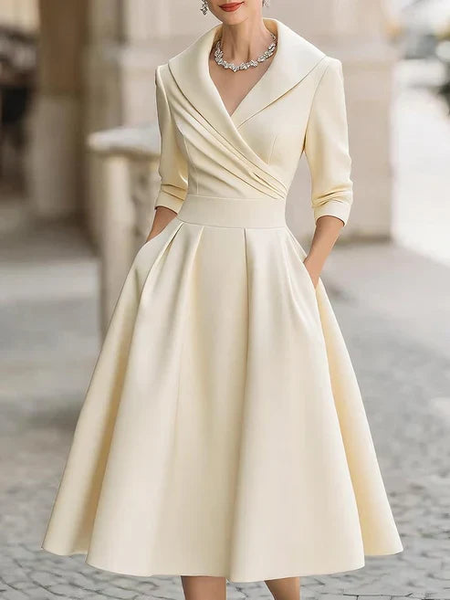 Dámské midi šaty v elegantním stylu